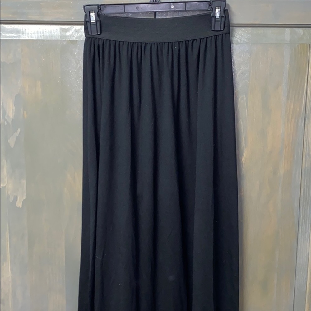 Black maxi skirt